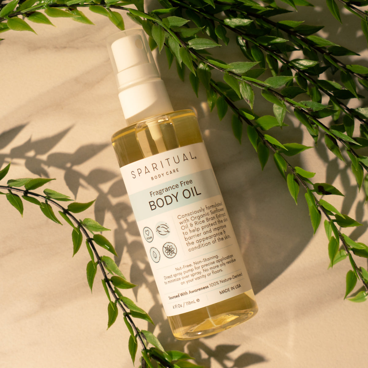 Fragrance Free Body Oil – SPARITUAL