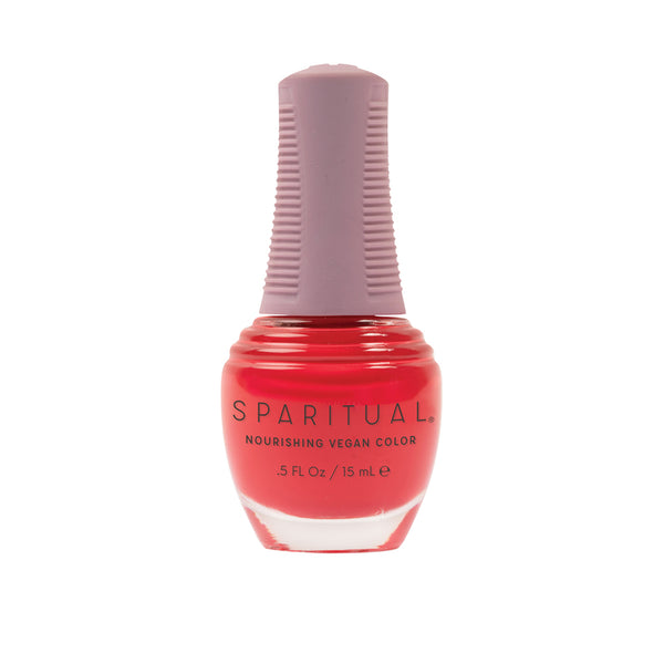 Authentic Beauty Nourishing Vegan Color by SPARITUAL. Vegan, cruelty-free, clean formula for healthy nails with 1-step application, no base or top coat needed.