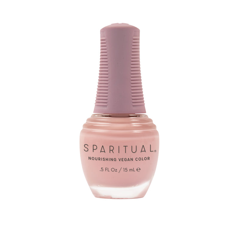 Breath of Joy Nourishing Vegan Color by SPARITUAL. Vegan, cruelty-free, clean formula for healthy nails with 1-step application, no base or top coat needed.
