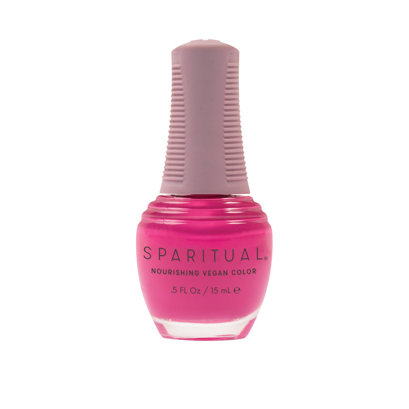 Dance Nourishing Vegan Color by SPARITUAL. Vegan, cruelty-free, clean formula for healthy nails with 1-step application, no base or top coat needed.
