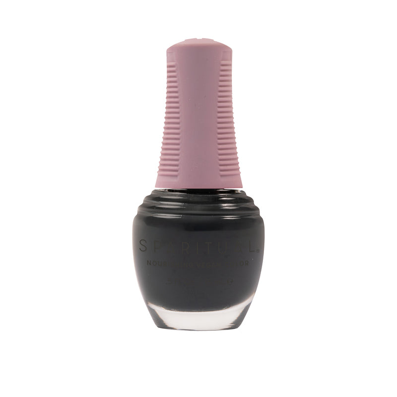 Deep Sleep Nourishing Vegan Color by SPARITUAL. Vegan, cruelty-free, clean formula for healthy nails with 1-step application, no base or top coat needed.