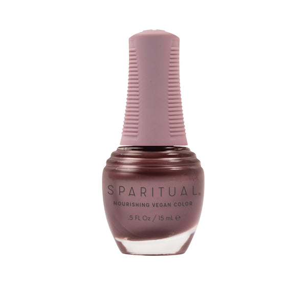 Experience Wholeness Nourishing Vegan Color by SPARITUAL. Vegan, cruelty-free, clean formula for healthy nails with 1-step application, no base or top coat needed.
