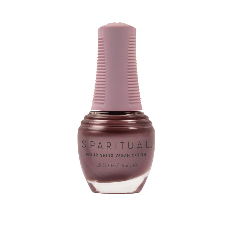 Experience Wholeness Nourishing Vegan Color by SPARITUAL. Vegan, cruelty-free, clean formula for healthy nails with 1-step application, no base or top coat needed.
