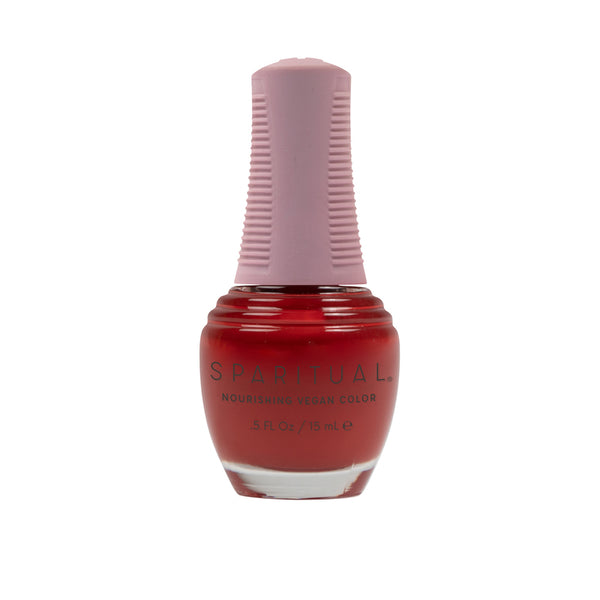 Feel the Gratitude Nourishing Vegan Color by SPARITUAL. Vegan, cruelty-free, clean formula for healthy nails with 1-step application, no base or top coat needed.
