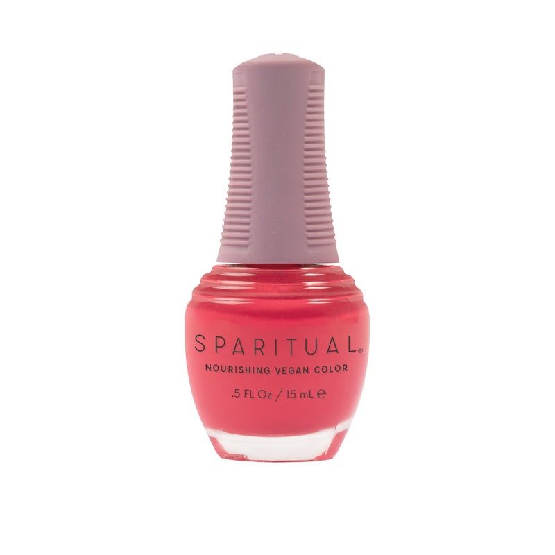 Limitless Energy Nourishing Vegan Color by SPARITUAL. Vegan, cruelty-free, clean formula for healthy nails with 1-step application, no base or top coat needed.

