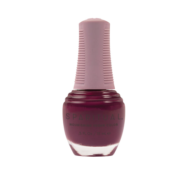 Love Letter Nourishing Vegan Color by SPARITUAL. Vegan, cruelty-free, clean formula for healthy nails with 1-step application, no base or top coat needed.
