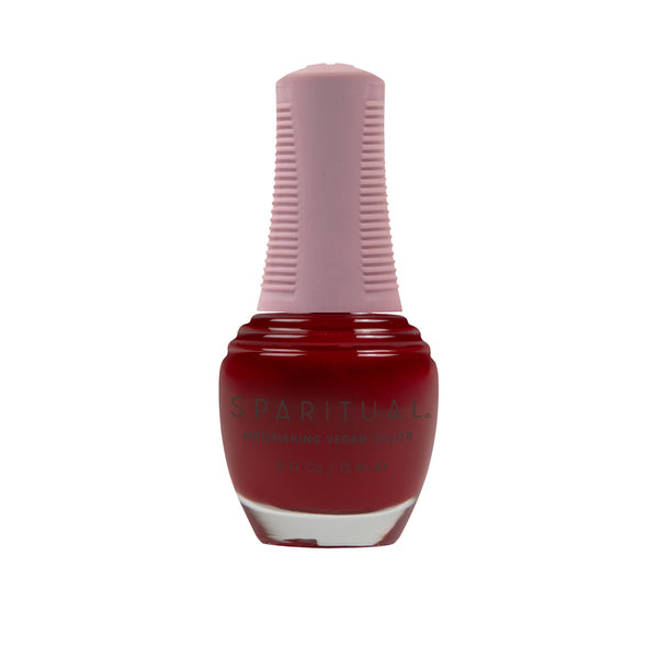 Love Lives Here Nourishing Vegan Color by SPARITUAL. Vegan, cruelty-free, clean formula for healthy nails with 1-step application, no base or top coat needed.
