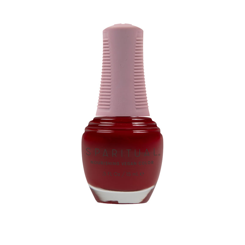 Love Lives Here Nourishing Vegan Color by SPARITUAL. Vegan, cruelty-free, clean formula for healthy nails with 1-step application, no base or top coat needed.
