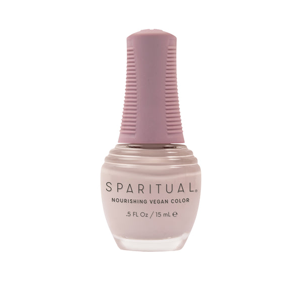 Morning Meditation Nourishing Vegan Color by SPARITUAL. Vegan, cruelty-free, clean formula for healthy nails with 1-step application, no base or top coat needed.