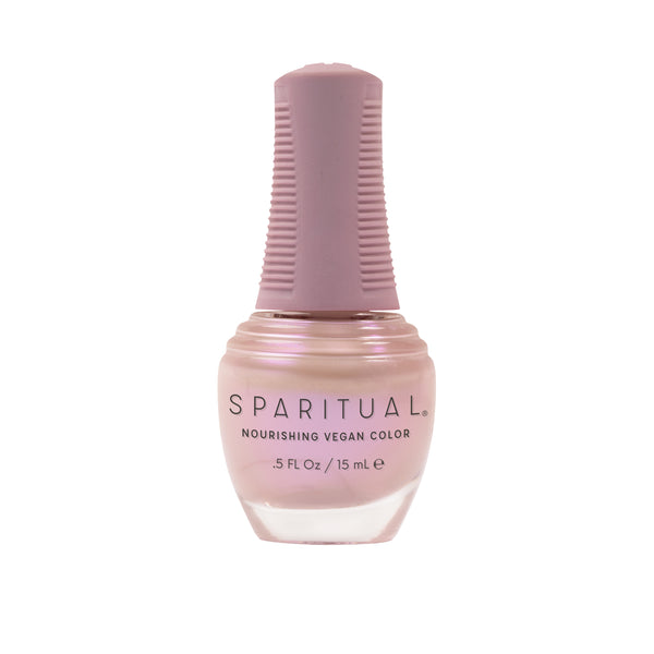 Ritual not Routine Nourishing Vegan Color by SPARITUAL. Vegan, cruelty-free, clean formula for healthy nails with 1-step application, no base or top coat needed.
