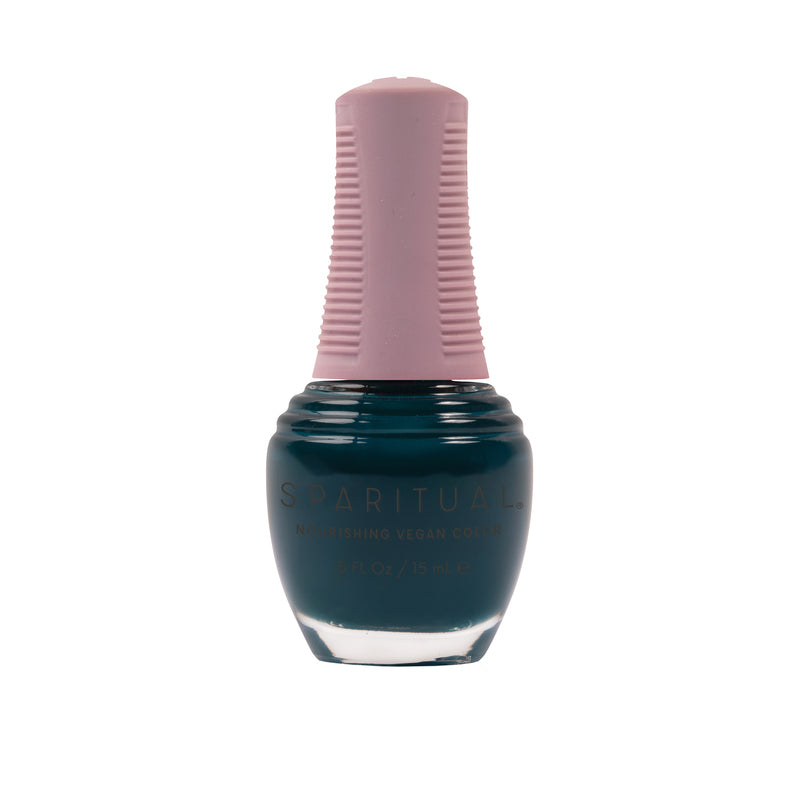 Royal Treatment Nourishing Vegan Color by SPARITUAL. Vegan, cruelty-free, clean formula for healthy nails with 1-step application, no base or top coat needed.
