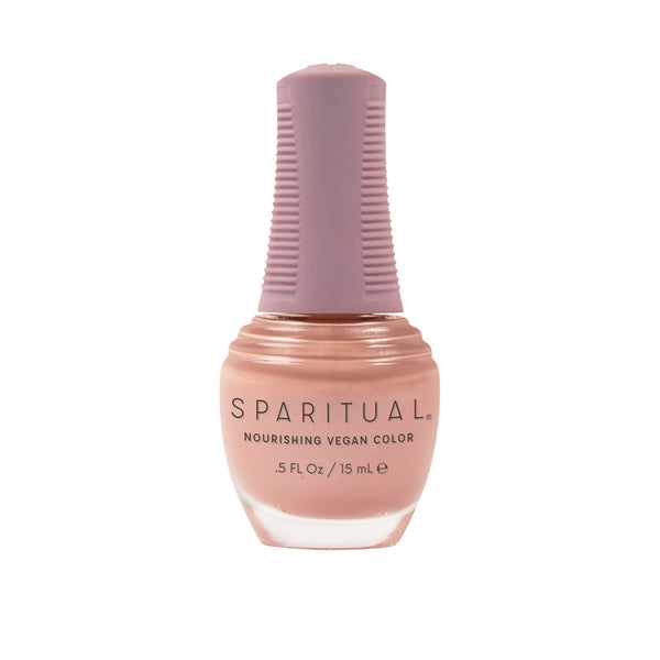 Self-Reflection Nourishing Vegan Color by SPARITUAL. Vegan, cruelty-free, clean formula for healthy nails with 1-step application, no base or top coat needed.
