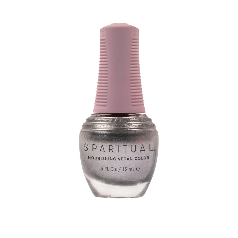 Shape Shifter Nourishing Vegan Color by SPARITUAL. Vegan, cruelty-free, clean formula for healthy nails with 1-step application, no base or top coat needed.
