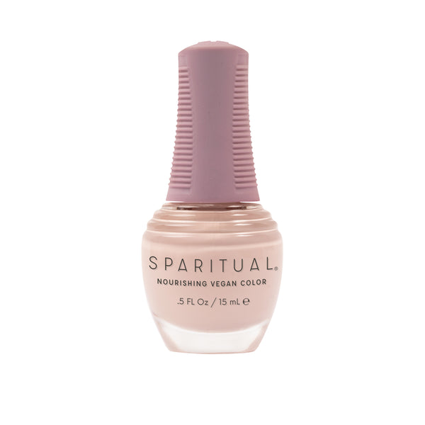 Slow Beauty Nourishing Vegan Color by SPARITUAL. Vegan, cruelty-free, clean formula for healthy nails with 1-step application, no base or top coat needed.
