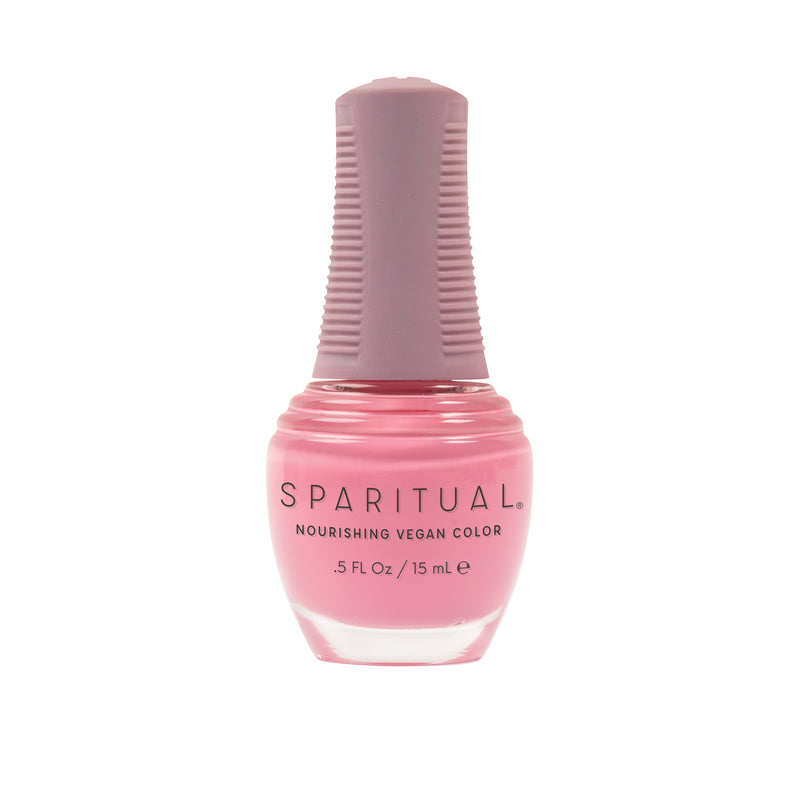 True Freedom Nourishing Vegan Color by SPARITUAL. Vegan, cruelty-free, clean formula for healthy nails with 1-step application, no base or top coat needed.
