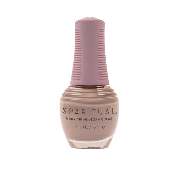 Unleash Nourishing Vegan Color by SPARITUAL. Vegan, cruelty-free, clean formula for healthy nails with 1-step application, no base or top coat needed.

