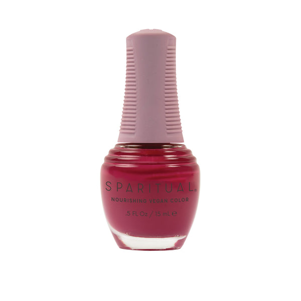 Warmth Of Love Nourishing Vegan Color by SPARITUAL. Vegan, cruelty-free, clean formula for healthy nails with 1-step application, no base or top coat needed.