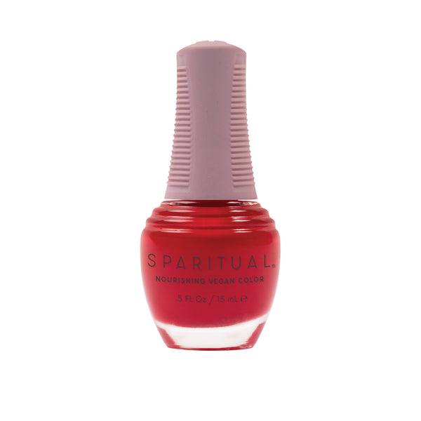 Wellness Warrior Nourishing Vegan Color by SPARITUAL. Vegan, cruelty-free, clean formula for healthy nails with 1-step application, no base or top coat needed.
