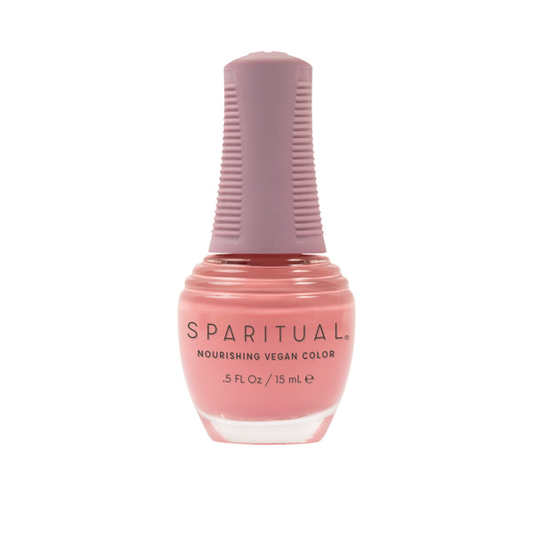 Kind Hearted Nourishing Vegan Color by SPARITUAL. Vegan, cruelty-free, clean formula for healthy nails with 1-step application, no base or top coat needed.
 