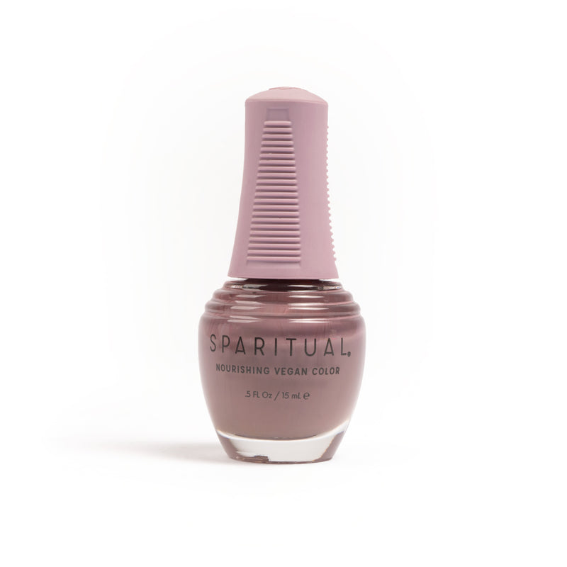 Stir Your Soul Nourishing Vegan Color by SPARITUAL. Vegan, cruelty-free, clean formula for healthy nails with 1-step application, no base or top coat needed.
